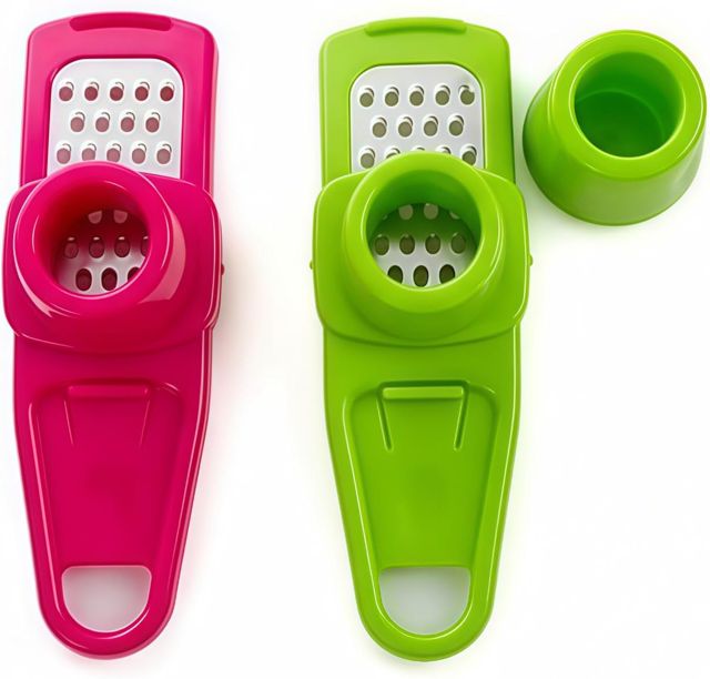 Râpe multifonction en acier inoxydable pour presser l'ail, déchiqueteuse de cuisine à l'ail en acier inoxydable. Outil de cuisine trancheuse coupe-légumes