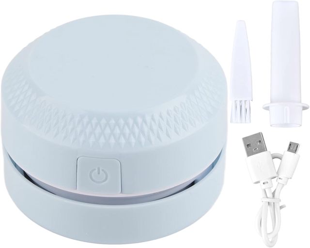 D é poussi é reur de bureau nettoyeur de poussi è re de Table chargeur USB (Bleue)