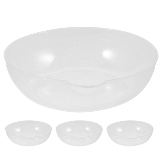 Uonlytech 4 Pièces Plateaux pour Balance Cuisine en Plastique Transparent Capacité Généreuse 7.28x6.89x2.16 Pouces Adaptés aux Ingrédients et Tâches Culinaires