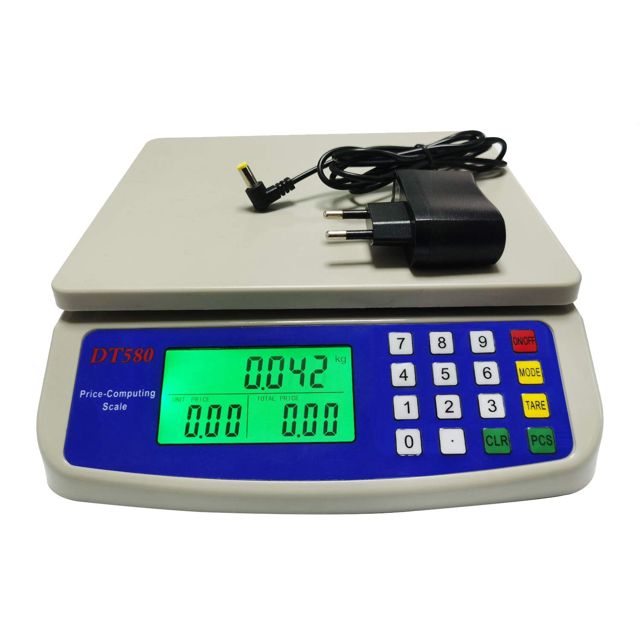 WCX Balance Cuisine Electronique de Précision - Balance Numérique Haute Précision, Acier Inoxydable LCD Rétroéclairé Auto-arrêt 10kg - 30kg (Couleur : Blanc, taille : 25kg/1g)