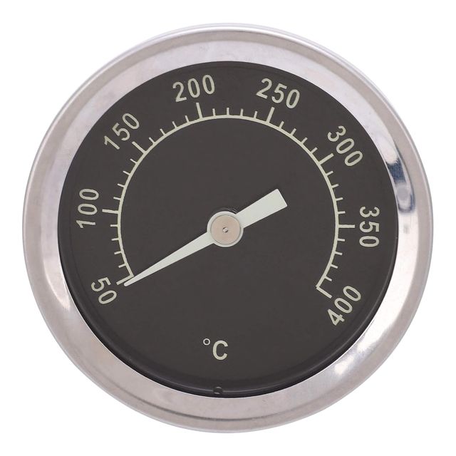 Fafeicy Thermomètre à Gril, Thermomètre à Cadran en Acier Inoxydable, Mesure 50 à 400 Degrés Celsius, Idéal pour la Cuisine et le Barbecue en Plein Air
