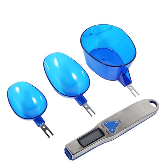 Balance à Cuillère Numérique électronique de qualité Supérieure, Outil de Mesure Précis du Poids 500/0,1 G, Balance de Cuisine avec 3 Cuillères Remplaçables, en Acier