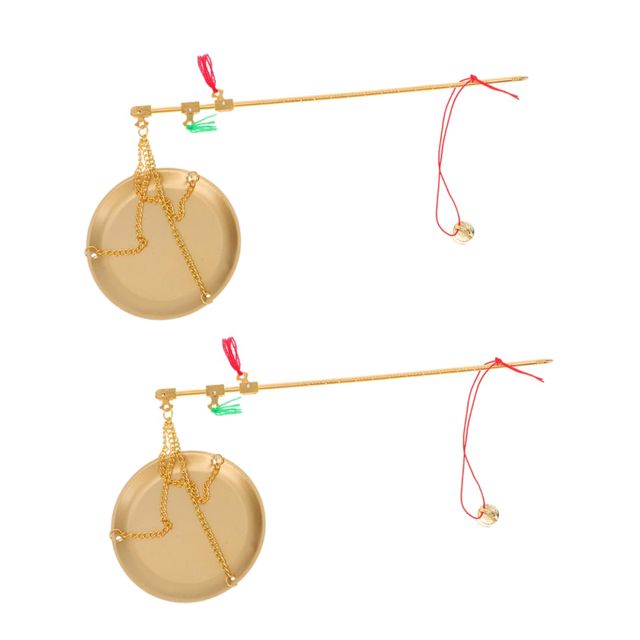 Amosfun 2pièces Balance De Médecine Chinoise Vintage à Levier Capacité De Pesée Précise Jusqu à Grammes Pour Médicinales Ingrédients De Cuisine Bijoux Et Petits Articles