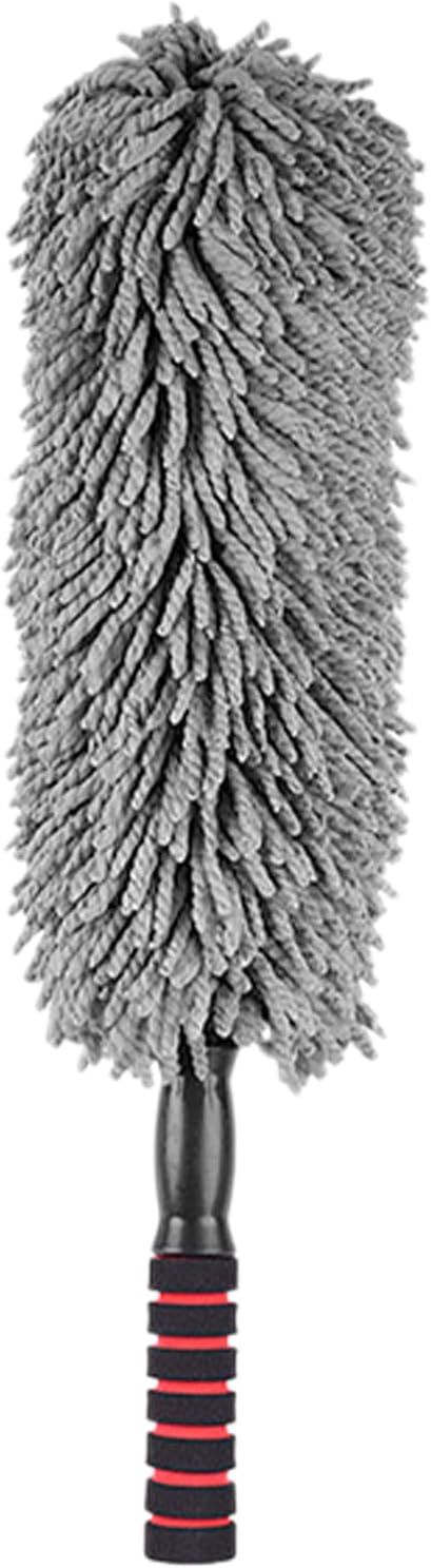 Car Duster – Défauts en microfibre pour le nettoyage | Troupe de refroidissement de lavabo avec tige en acier inoxydable | Duster réglable | Nettoyage portable pour bureau, tableau de bord, fenêtre