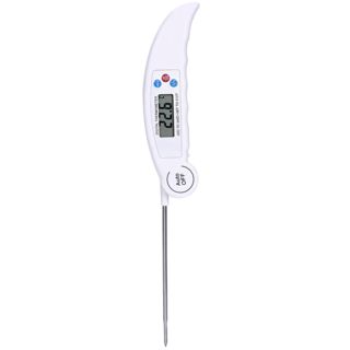 EXCEART Thermomètre à Viande Pliable en Acier Inoxydable Sonde Anti-poussière, Mesure Précise et Large Plage de Température pour Barbecue Cuisine en Plein Air