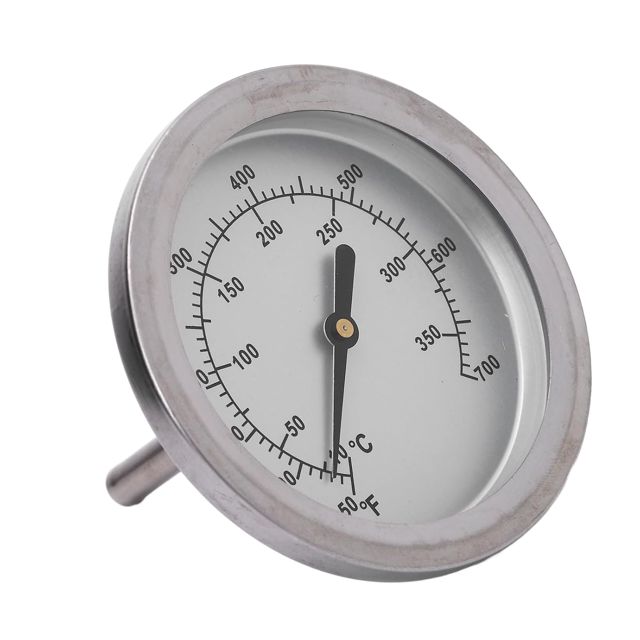Bewinner Thermomètre de Four en Acier Inoxydable, Grand Cadran 67 Mm, Jauge de Température de Gril pour Barbecue, Cuisine et Viande, Précis 50-700 ℉, écrou fileté M10 Facile à Installer, Passe au