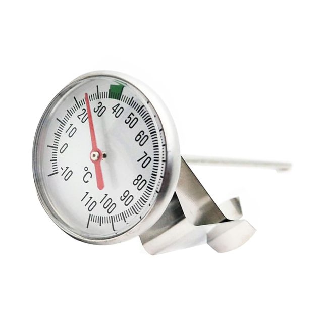 UKCOCO 1 Set Thermomètre Alimentaire à Aiguille en Acier Inoxydable à Lecture Rapide pour Café, Lait et Eau – Outil de Mesure de Température Cuisine