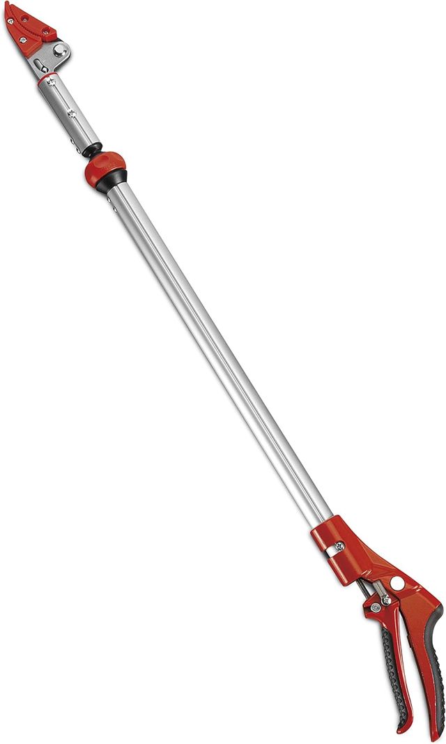 AUSONIA - ÉCHENILLOIR POUR LA CUEILLETTE DES FRUITS DE 77 CM AVEC TÊTE ORIENTABLE ET LAME EN TÉFLON ET ACIER, PERCHE ET MANCHES EN ALUMINIUM ET POIGNÉES EN PLASTIQUE