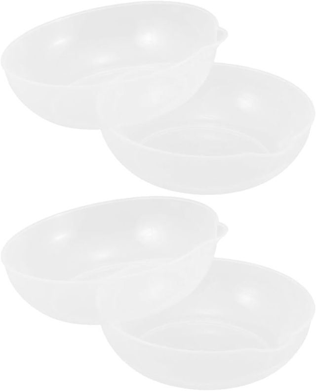 POPETPOP 4pièces Balance de Cuisine avec Plateau de Pesage Plateau pour Balance de Cuisine Bol pour Pesage Alimentaire Doseur pour Poudre de Transparent