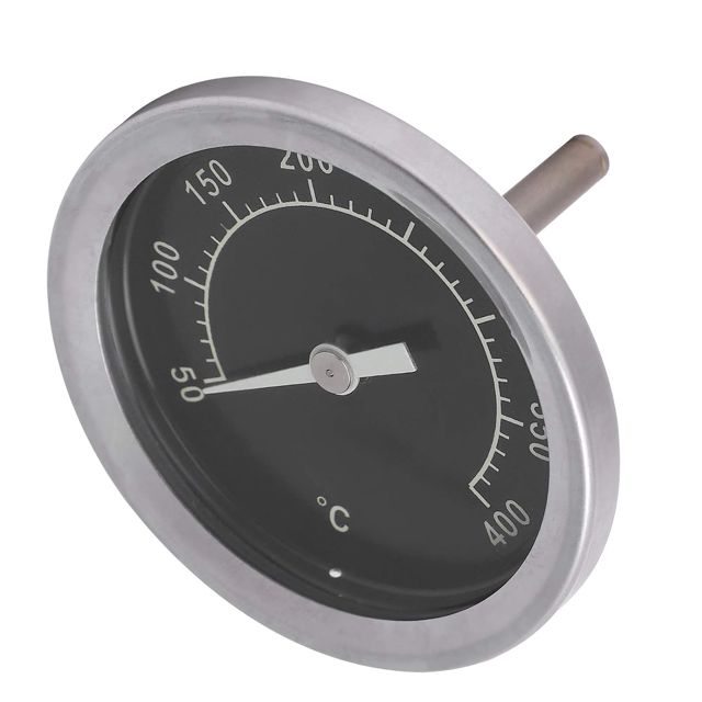 Bewinner Thermomètre à Cadran 50-400 ℃ pour la Cuisine - Thermomètre à Gril en Acier Inoxydable Antirouille