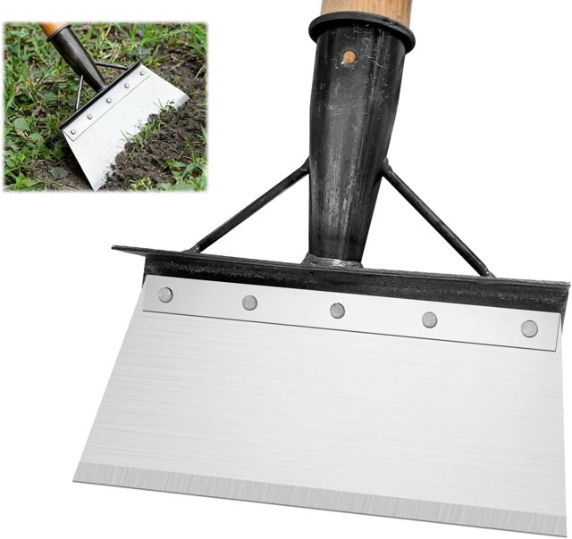 Pelle De Jardin Multifonctionnelle, Pelle De Nettoyage Multifonctionnelle, Pelle De Désherbage, Outil de Désherbag,Outillage de Jardin pour Enlever la Mousse et la Neige (28.10CM)
