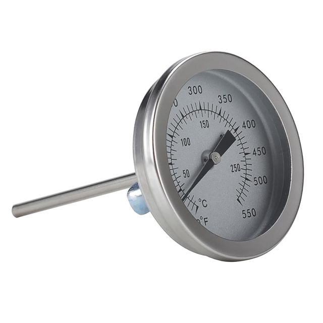 Alipis Thermomètre Mesure de Température Plage 50-550℉ Montage Fileté 5/16unc en Métal Inoxydable Cuisine pour Four pour Cuisson Four