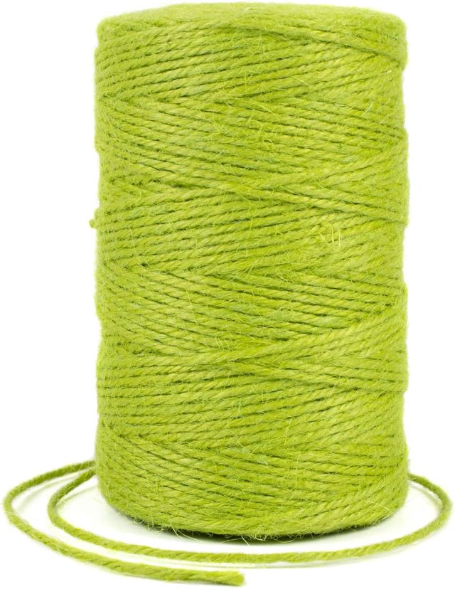 Uiopa Ficelle Jute 2mm x 200m, Ficelle Corde Jute Naturel Fil de Jardinage Corde Chanvre, Cordelette pour Jardin, Bricolage d'art Créatif, L'emballage Cadeau, Deco Noel (Café)