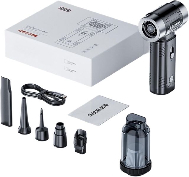 Souffleur d'air portatif 100 000 tr/min 5 V pour le nettoyage du camping, 500 l/min multifonction sans balais