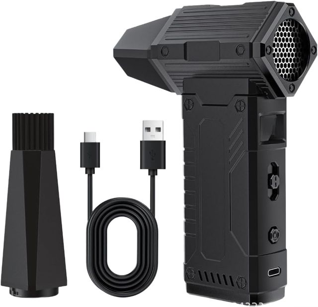 Dépoussiéreur électrique sans fil turbo 40 000 tr/min haute vitesse avec écran pour nettoyage du sèche-linge de voiture d'ordinateur portable (B)