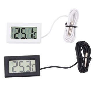 ARTIBETTER Thermomètre Électronique Intégré Léger en Plastique pour Réfrigérateur 2 Pièces Grand Écran Lcd pour Chambre Cuisine