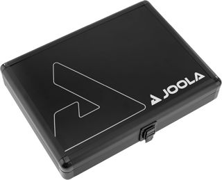 JOOLA Housse de Tennis de Table en Aluminium pour 1 Raquette et 3 Balles - Noir, 29 x 22 x 5,5 cm