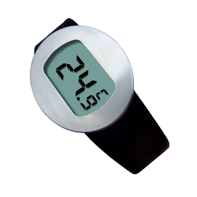 Thermomètre à Liquide pour Bouteilles 8x7x4cm, Noir