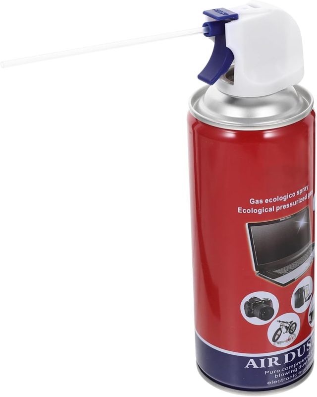 Bombe D'air Comprimé 450ml en Alliage D'aluminium Rouge, Nettoyeur à Air