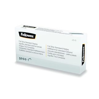 Fellowes Agrafes 26/6, pour le bureau et la maison, bandes de 107 mm, lot de 5000 agrafes, 5117501