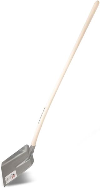 Pelle de jardin rectangulaire - Tôle d'acier de qualité supérieure - Manche en bois de 130 cm - Robuste et pratique. SHW-FIRE