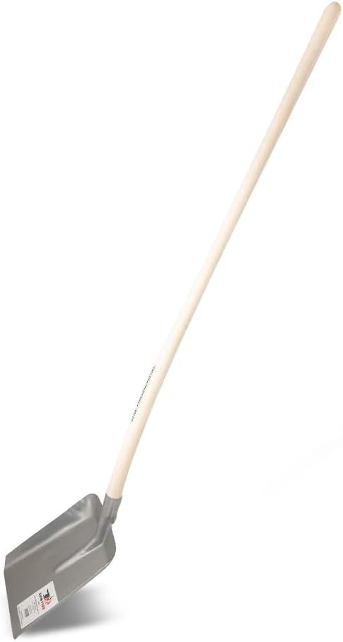 Pelle de jardin rectangulaire - Tôle d'acier de qualité supérieure - Manche en bois de 130 cm - Robuste et pratique. SHW-FIRE