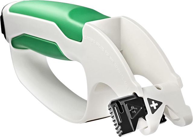 GRÜNTEK Aiguiseur Professionnel Sécateur Couteaux, Ciseaux de Jardin et Cuisine Couture Cisailles. Avec 7 cartouches interchangeables.