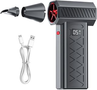 Souffleur Portable À Neige Réglable 6 Vitesses Avec Éclairage Et Marteau