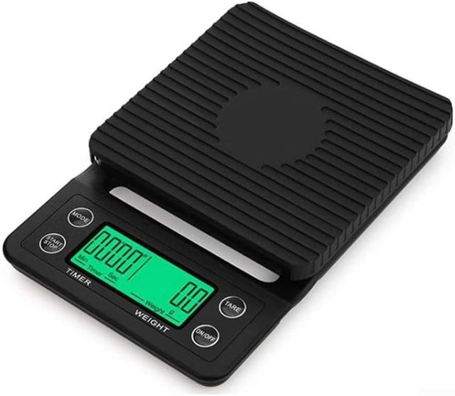 Balance à café électronique intelligente avec minuterie verseur, haute précision pour la cuisine et la pâtisserie, accessoire de pesage