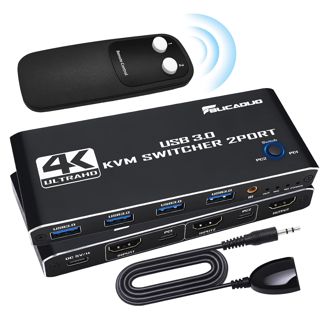 Commutateur KVM HDMI 2 PC 1 moniteur 4K 60 Hz KVM Switch pour 2 in 1 out