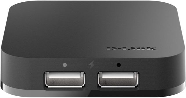 D-Link DUB-H4 HUB USB Hub 4 Ports USB 2.0- Idéal pour Partager une Connexion Entre Plusieurs Périphériques USB