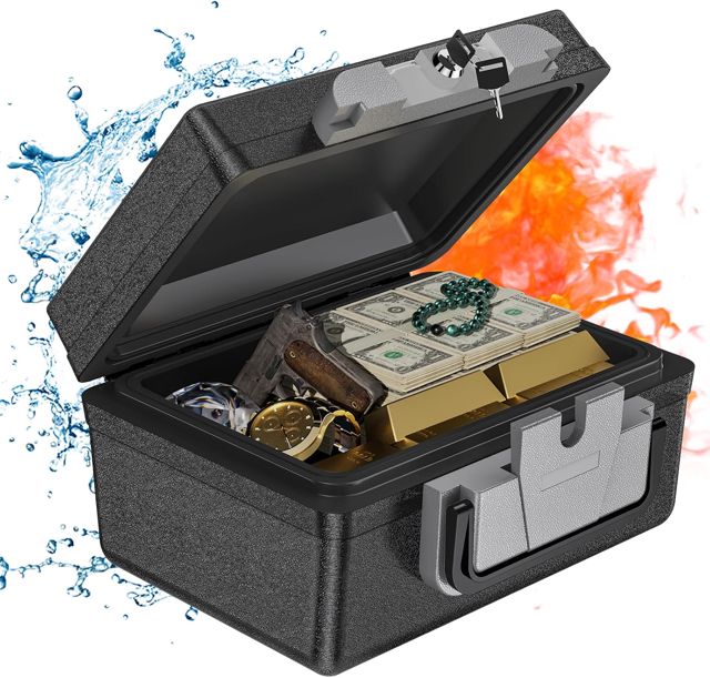 WASJOYE 23 * 17 * 17cm Mini Coffre Fort, 6.8L Petit Coffre Fort