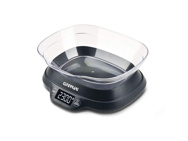 G3Ferrari G20093 Balance de cuisine, plastique, noir