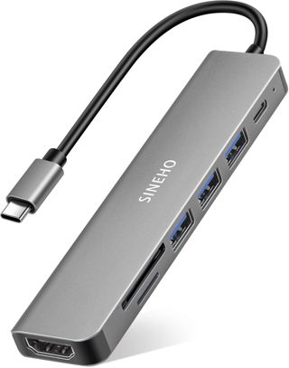 Hub USB C 7-en-1 HDMI 4K Lecteur SD/TF