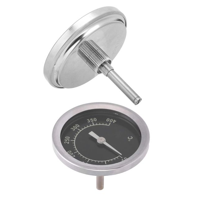 Walfront Thermomètre en Acier Inoxydable Thermomètre Précision 2.0 avec Coque Bimétallique pour la Cuisine Chimique Métallurgie Textile Textile Verre étanche en Acier Inoxydable