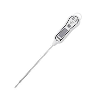 JZK Sonde thermomètre à viande, thermomètre cuisine numérique à lecture instantanée avec grand écran LCD, idéal pour les grillades, barbecues, confitures, eau, lait, huile, viandes, café, steaks