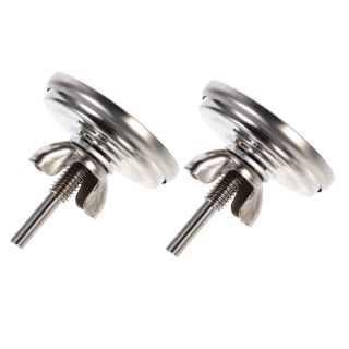 Lot de 2 Thermomètres de Four en Acier Inoxydable Bimétalliques