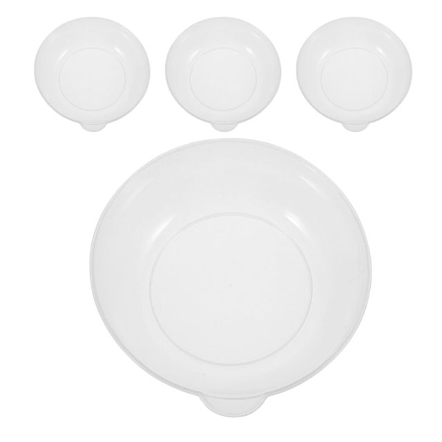 ibasenice Plateaux de Balance Numérique Graduations Précises Lot de 4 en Plastique Transparent pour Pesée D'ingrédients Cuisine Lors Préparation des Repas