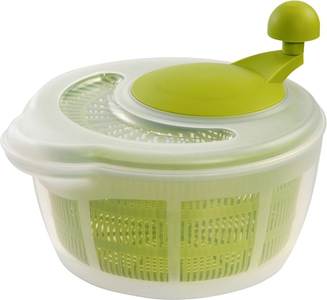 Westmark Essoreuse à Salade, Capacité : 5 litres, ø 26 cm, Plastique, sans BPA, Fortuna, Couleur : Transparent/Vert, 2432224A