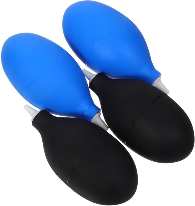 PATKAW 4 Pièces Souffleur D'air en Silicone pour Appareil Photo Dslr et Ordinateurs Portables, Outil de Nettoyage Pratique Poussière Tenace, pour Photographes et Bureaux