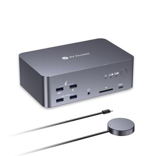 Commutateur KVM 8K AV Access 3 moniteurs 2 ordinateurs, station d'accueil