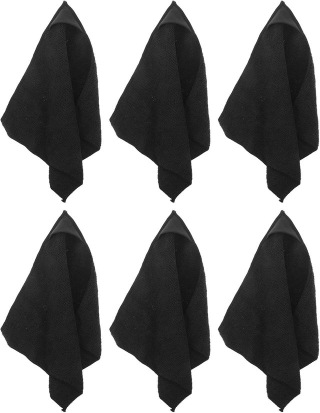 6 pièces Chiffon de Nettoyage Magnétique en Noir pour tableaux
