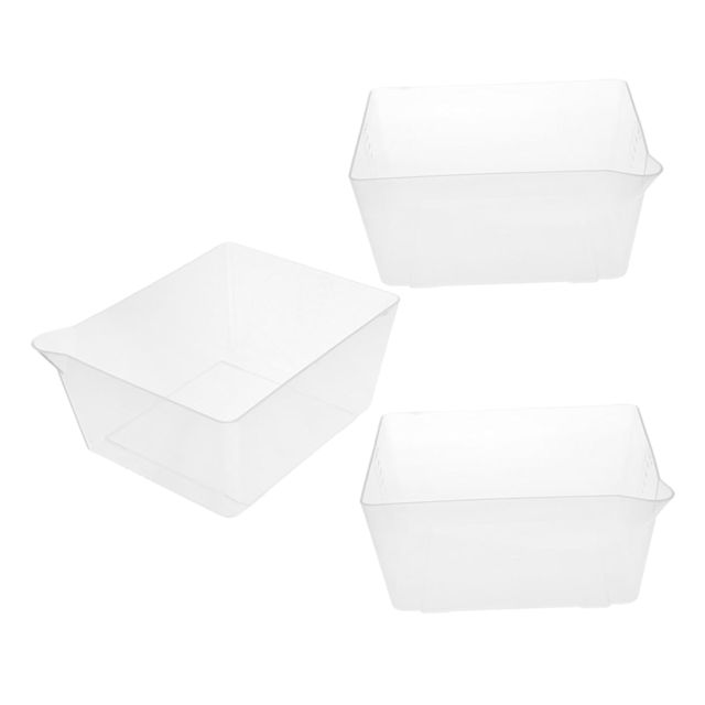 MAGICLULU 3pièces Lot De Plateaux De Pesée Transparent Avec Graduations Bac Plastique Réutilisable Pour Balance Électronique Récipient De Cuisine Précis Et Facile à Nettoyer
