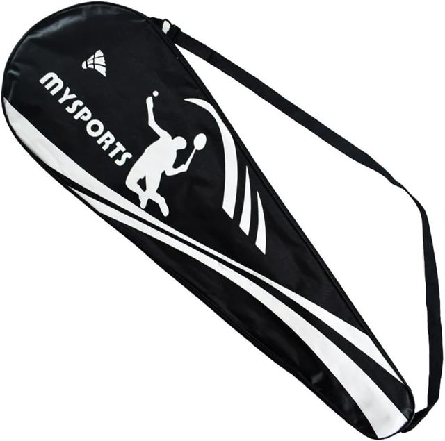 miaomiao Sac de Badminton Imperméable avec Bandoulière pour 2 Raquettes