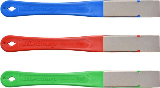 DMT Dia-Sharp® Diamond Mini-Hone® Lime Diamantée Set de 3 | Pour Couteaux et Outils | Atteint les Zones Difficiles d'Accès | Made in USA | D2K