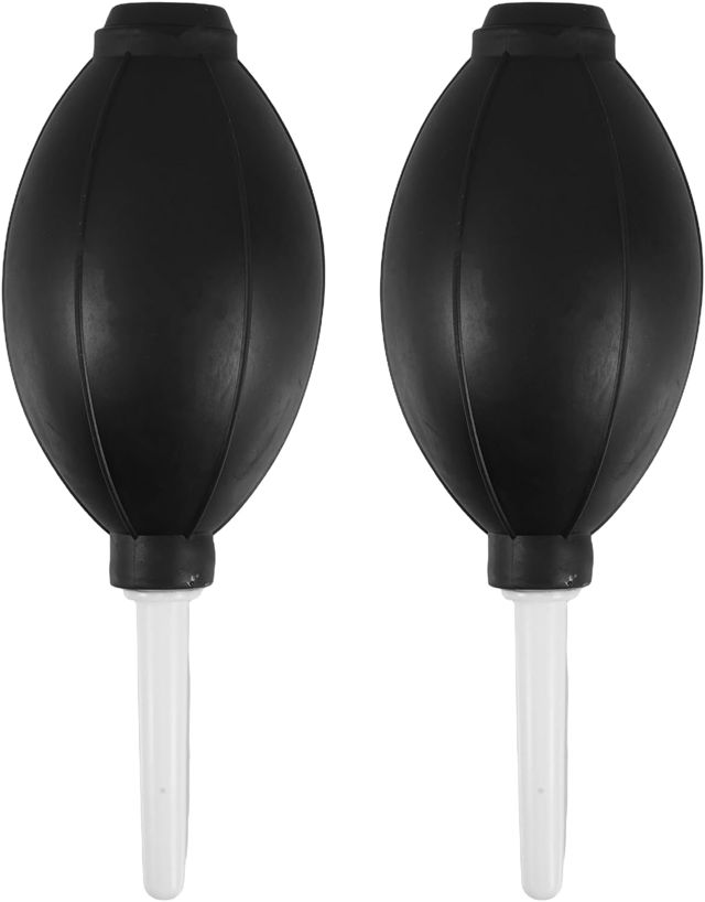 Souffleur d'air Manuel 2pcs en Caoutchouc TPE pour Nettoyage Objectif Appareil Photo et Claviers, Design Portable Réutilisable, pour Entretien Numérique Bureau