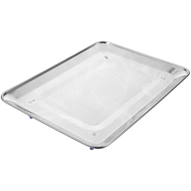 Milisten Plateau de Pesée pour Balance Numérique en Acier Inoxydable 23x33 Cm, Plat Stable et Polyvalent Cuisine Professionnelle, Mesure Précise des Aliments et Fruits, Accessoire