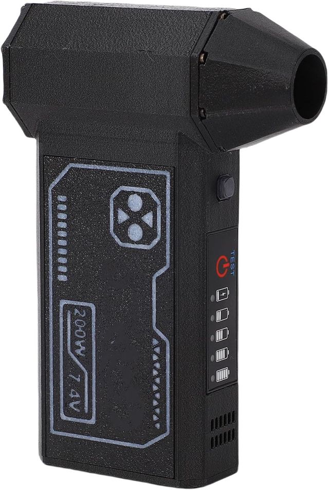 Plumeau électrique avec Moteur sans Balais de 130 000 Tr/min, Puissant Souffleur sans Fil pour Clavier, Maison et Bureau, Batterie Rechargeable de 4 000 MAh, Souffleur à 3 Vitesses