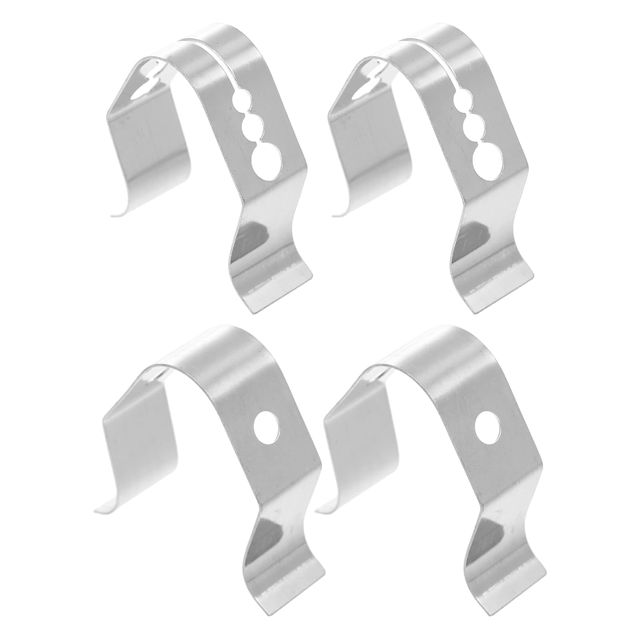 Lurrose 4 pièces Support Thermomètre Acier Inoxydable Clips de Fixation pour de Température à Unique à Multiples Accessoires de Cuisson pour Barbecue et Cuisine Léger et Facile à