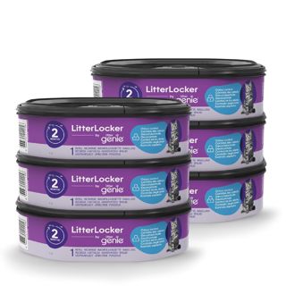 Litter Genie LitterLocker - Lot 6 Recharges 12 mois Octogonales pour Chats